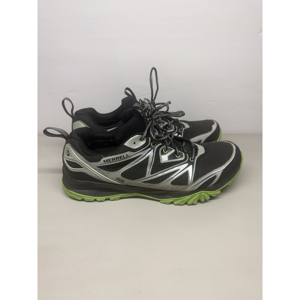 Men's Merrell Capra Bolt Waterproof Hiking Shoes Black Silver Mens Sz 13